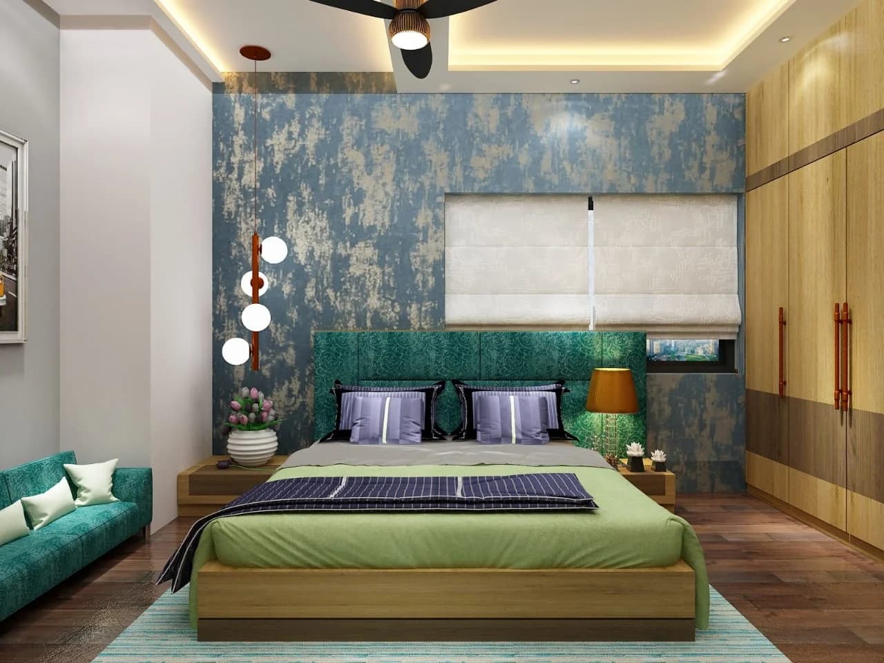 Arman Laskar – Bedroom Interior Design in New Town, Kolkata - Image 11