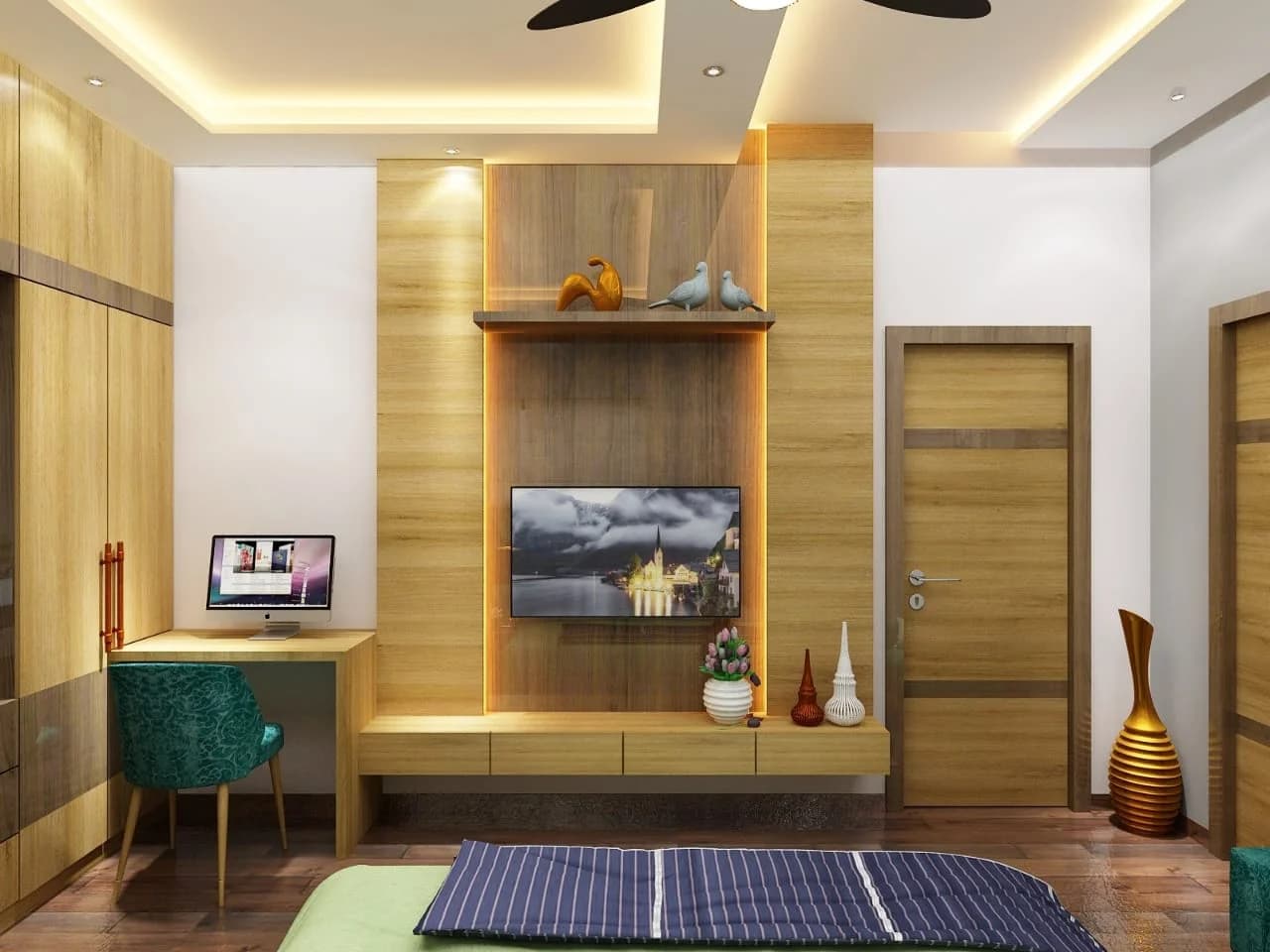 Arman Laskar – Bedroom Interior Design in New Town, Kolkata - Image 13
